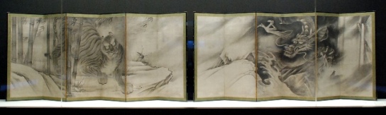 龍の謂れとかたち 曽我直庵の竜虎図屏風（東京国立博物館）
