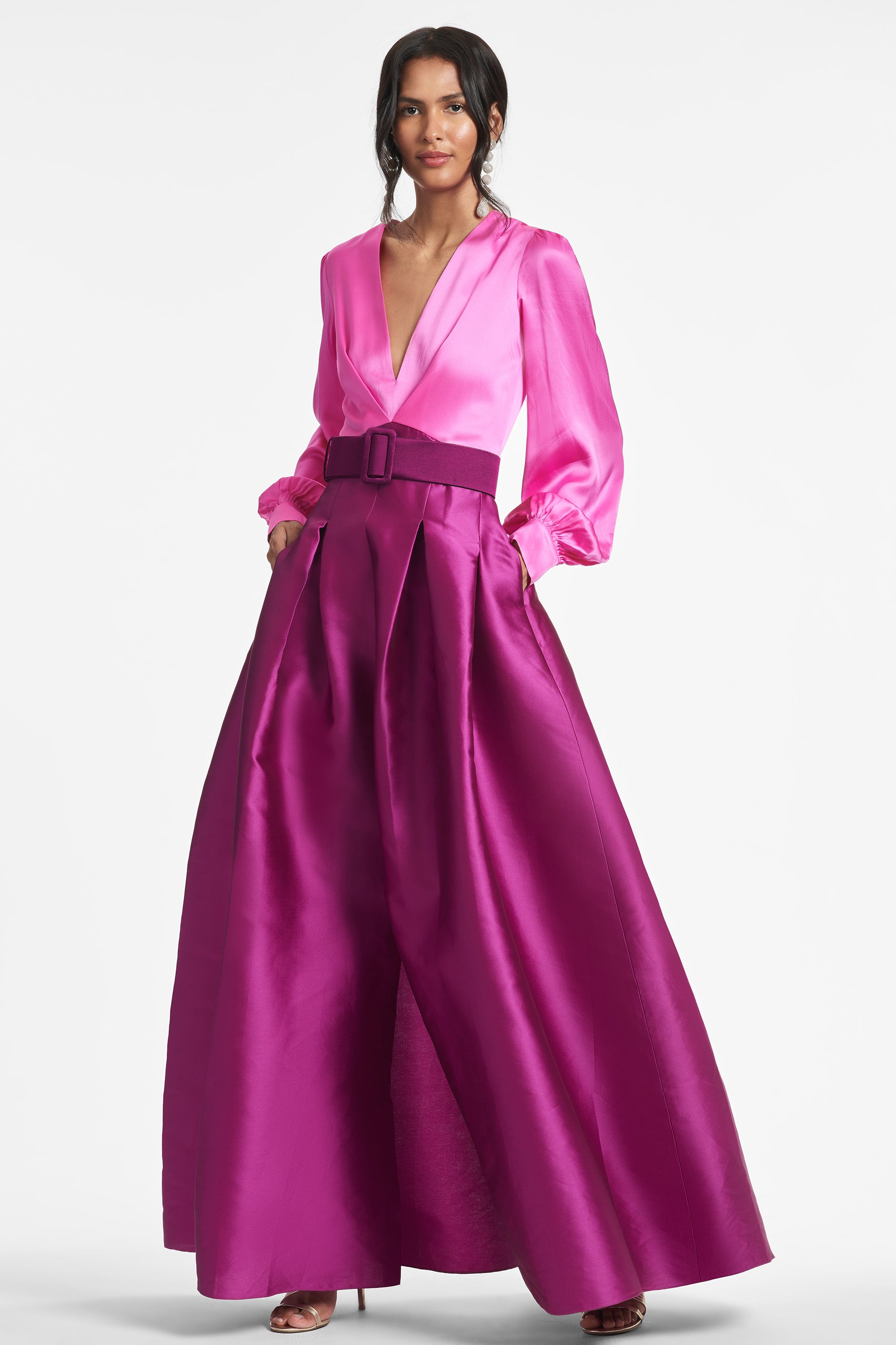 ZOE GOWN in PINK/MAGENTA - Sachin & Babi