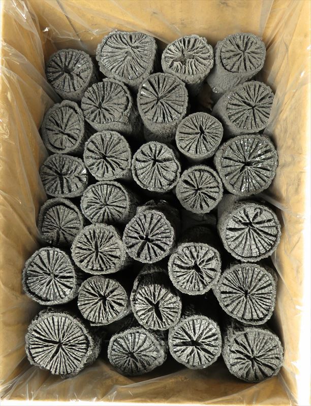 火鉢にもおしゃれに!! 炉水屋炭（約5kg）。 全国唯一 能勢菊炭、池田