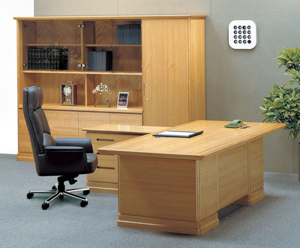 天童木工・ハイクオリティなプレジデントデスク（L字）【書斎家具通販】