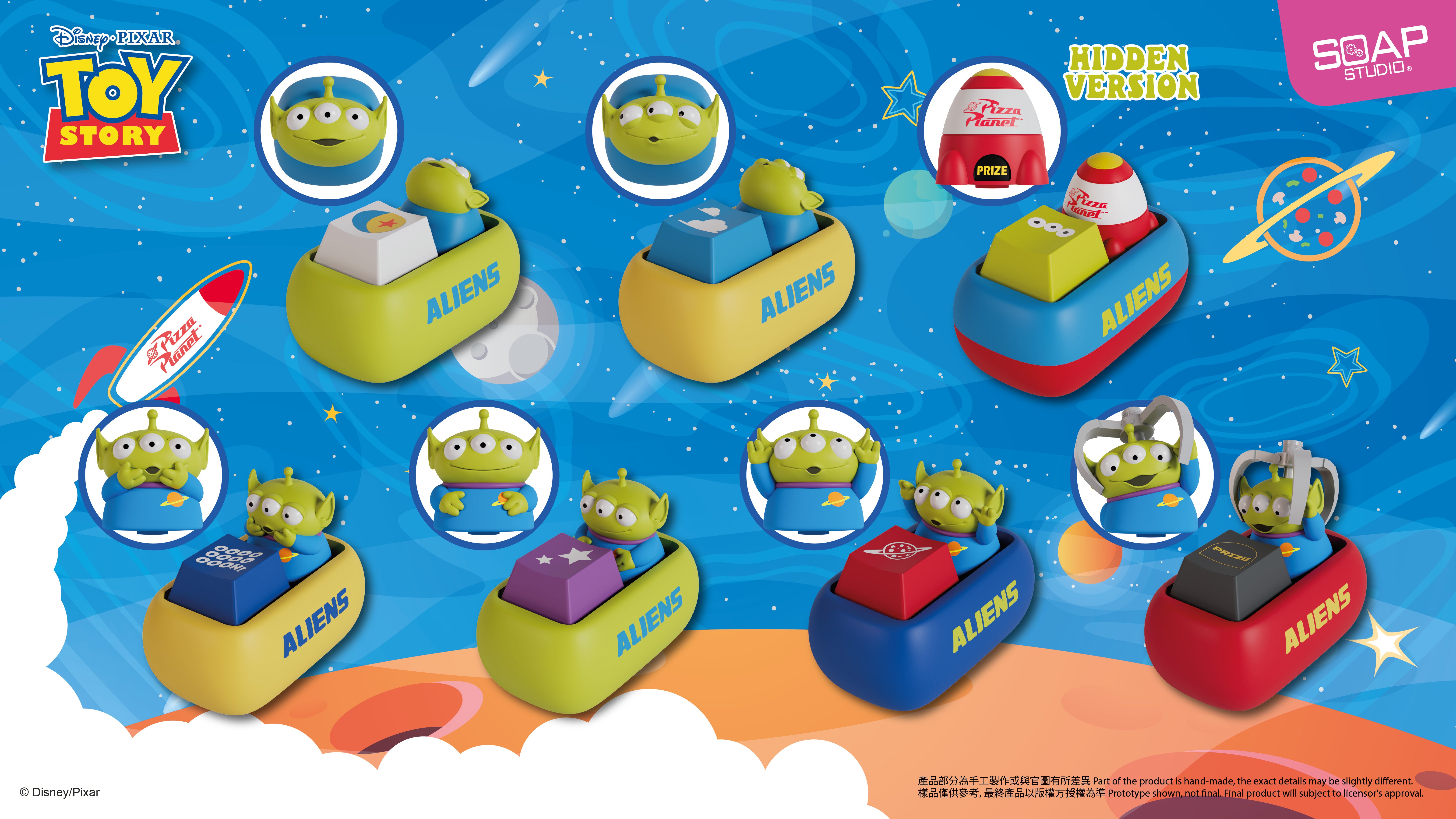 単品販売)トイ・ストーリー エイリアン キーキャップ ブラインド