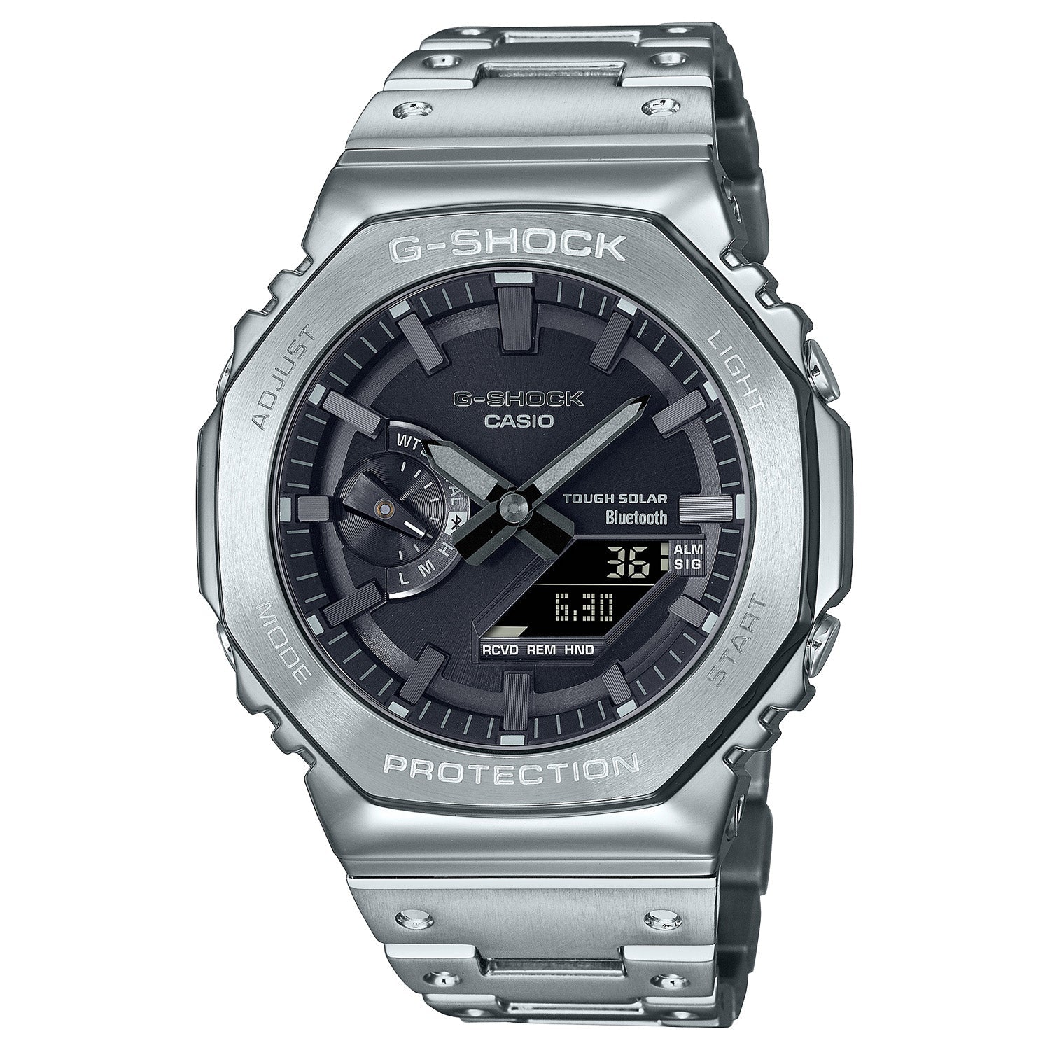 Casio G-Shock 2100 Full Metal Silver GMB2100D-1A – Solestop.com