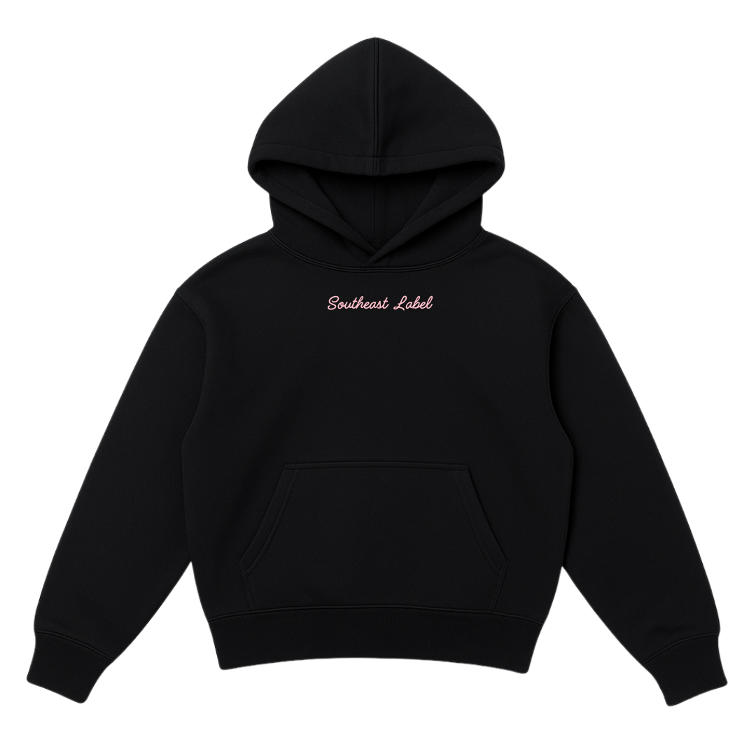 Black Hoodie - (Pink Logo) – Southeast Label