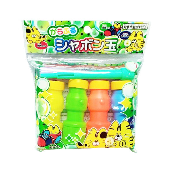 まとめ買い】しゃぼん玉 カラフル シャボン玉 4本入り 0805/009199