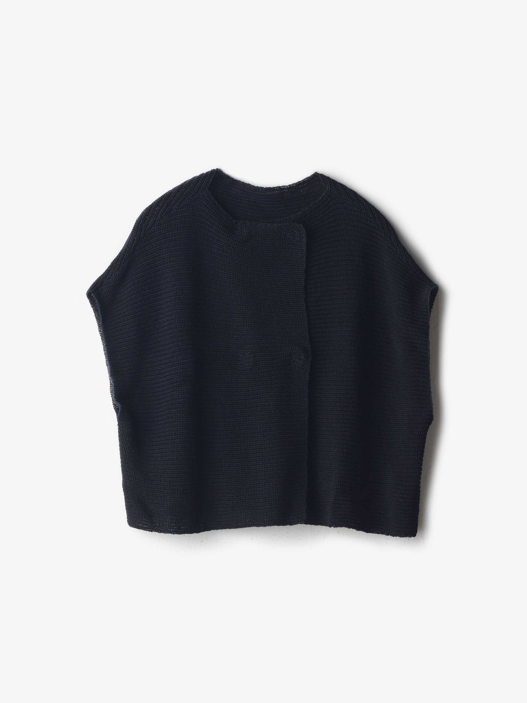 和紙ニットダブルベスト｜宝島染工