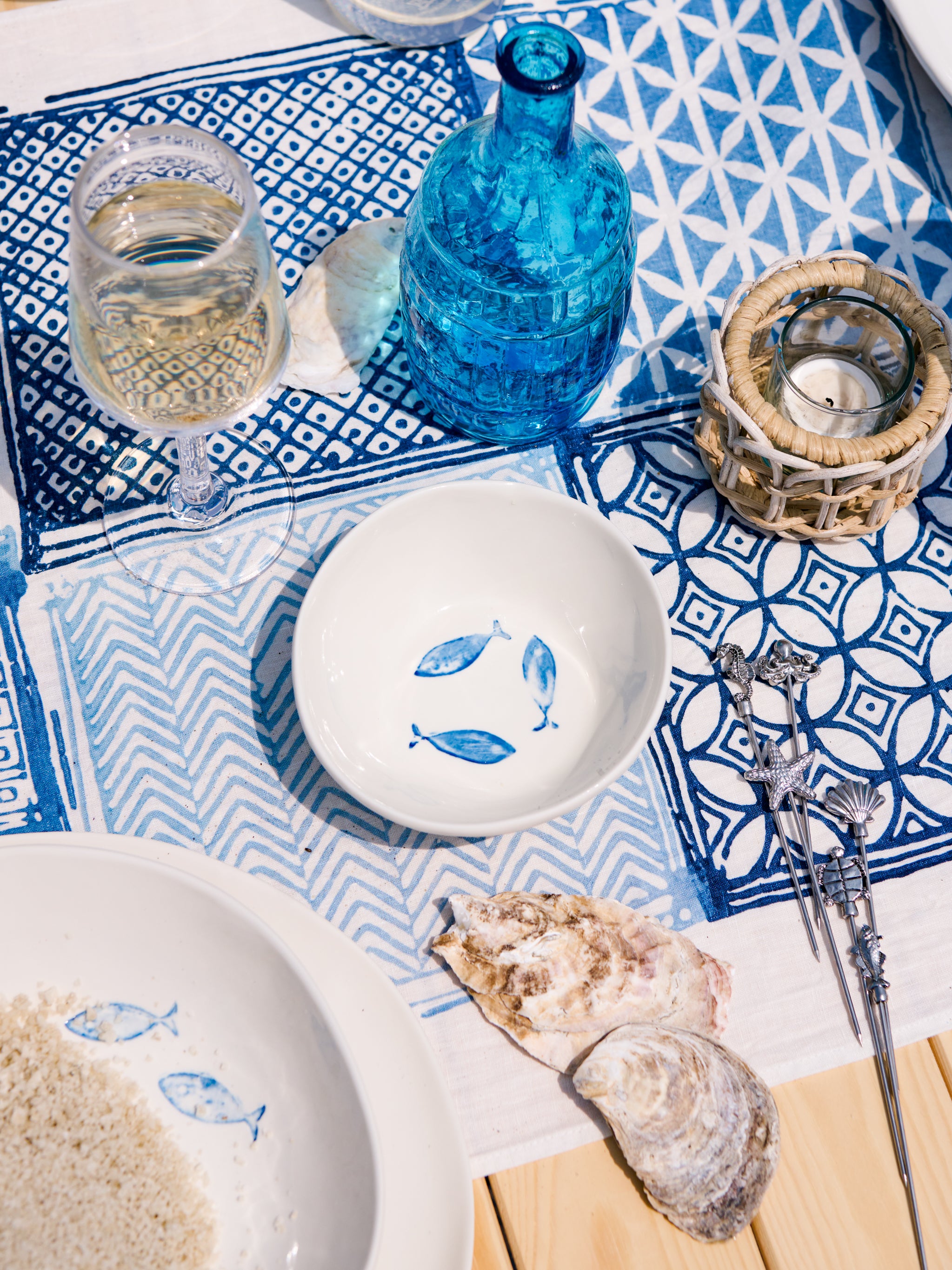 Bertozzi Blue Fish Cereal Bowl | Bowls & Basins | Weston Table