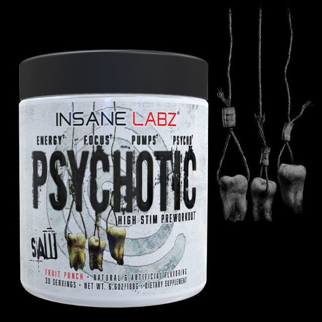 Psychotic Saw Preworkout Blue Raspberry by Insane Labz – Wholesale