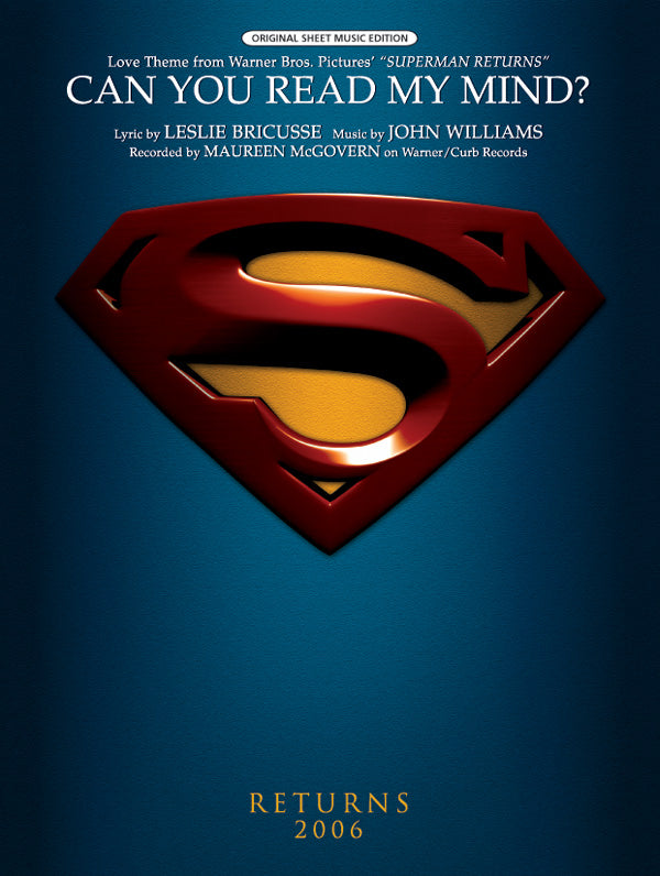 スーパーマン：愛のテーマ（PVG）／Can You Read My Mind? (Love Theme