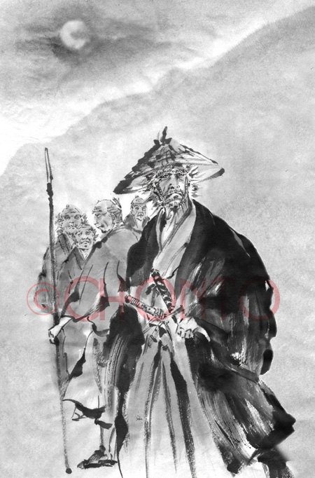 水墨画イラストレーター渡邊ちょんとwow!CHONTO illustration