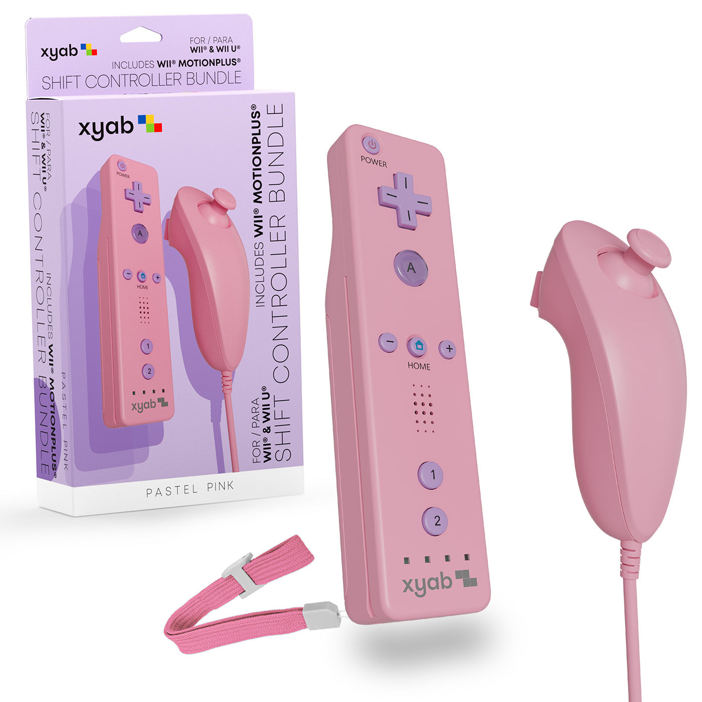 SHIFT Wii Wireless Controller Bundle - Pastel Pink – XYAB