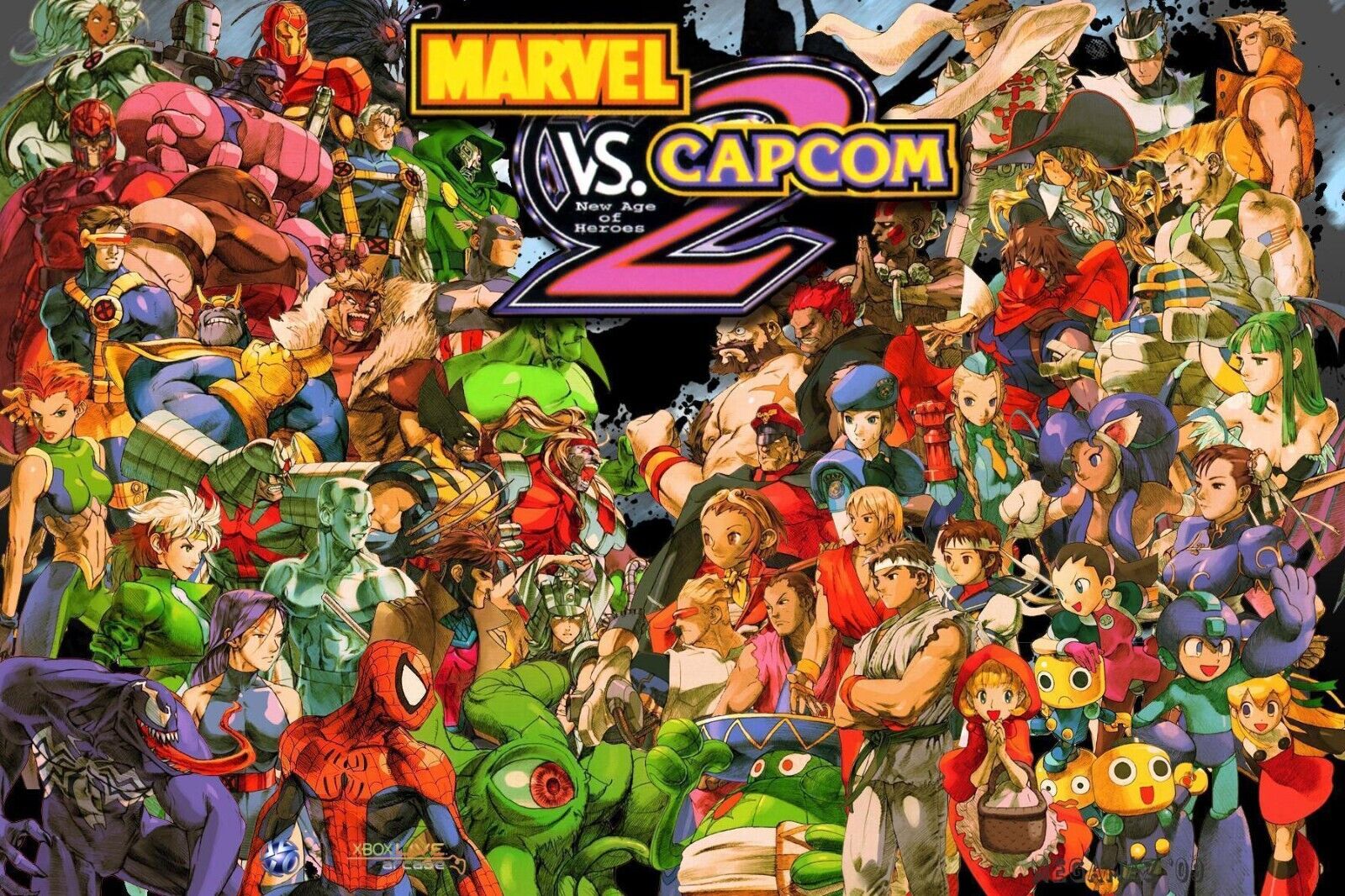 Poster - Marvel Vs. Capcom 2 Video Game Poster Nintendo Gamer Wall