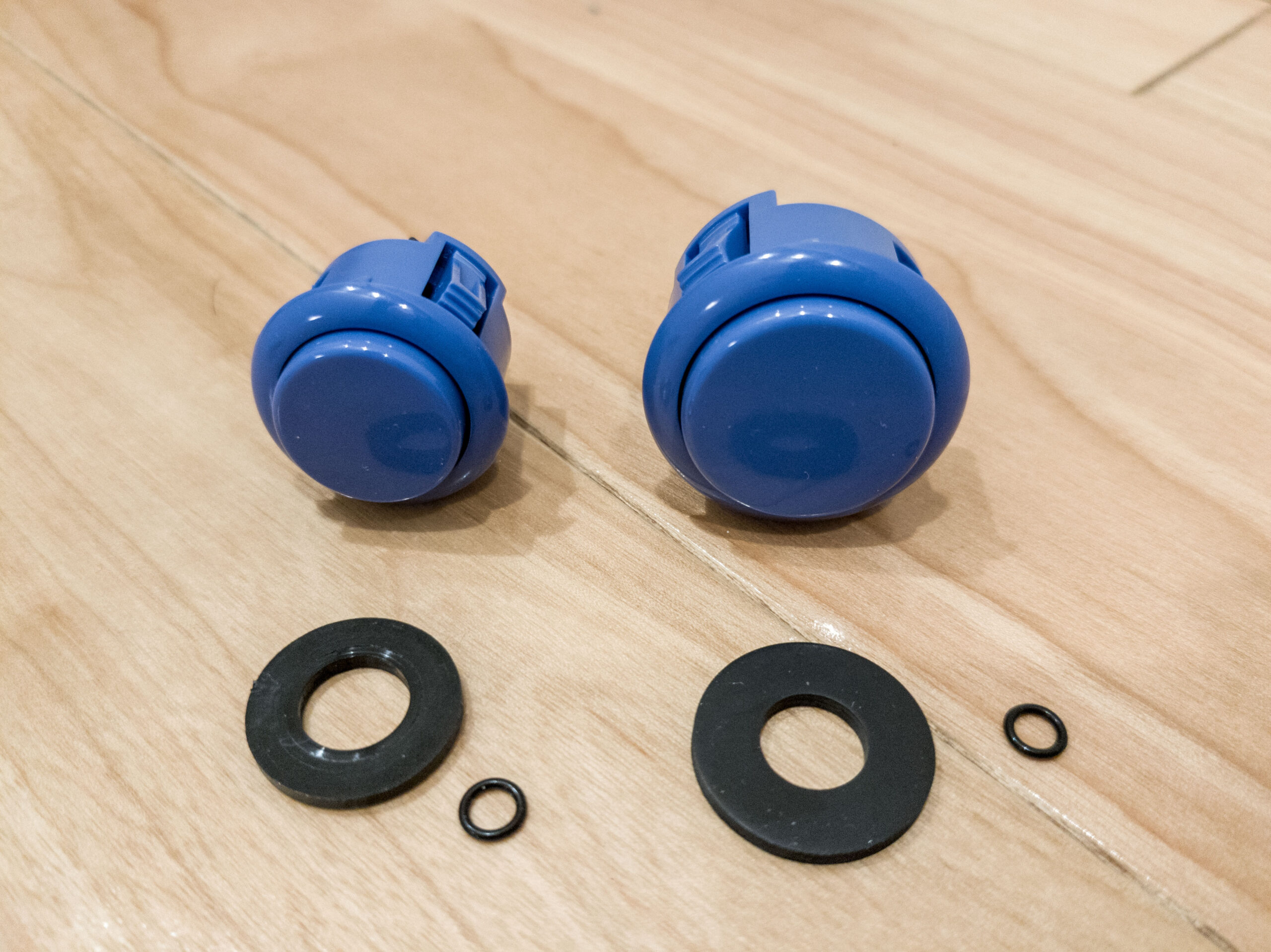 三和電子OBSF Seriesをショートストローク化する、三和マッハボタン