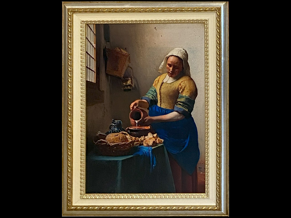 世界の名画 複製画 『牛乳を注ぐ女』ヨハネス・フェルメール [457