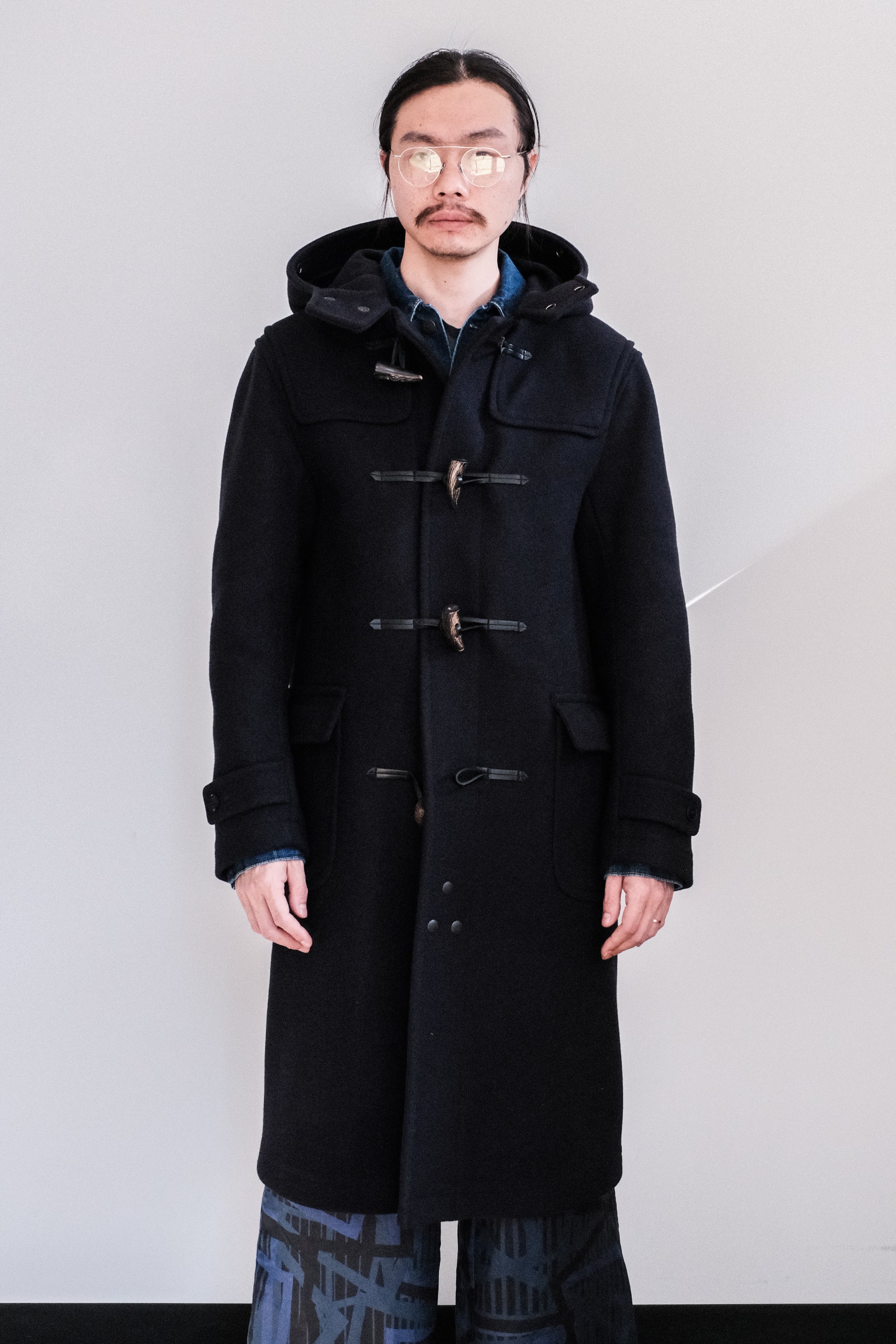 SCYE BASICS/Double Woven Melton Duffle Coat – 3CMA