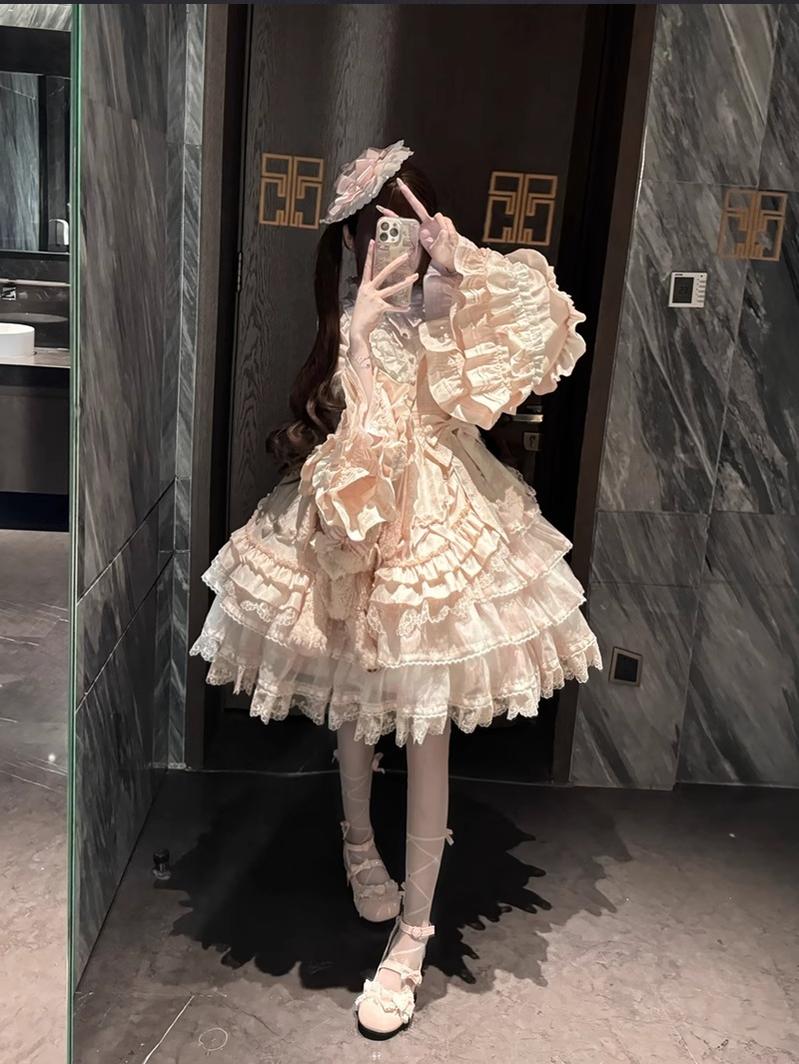 Classic Lolita OP Dress with Princess Long Sleeves