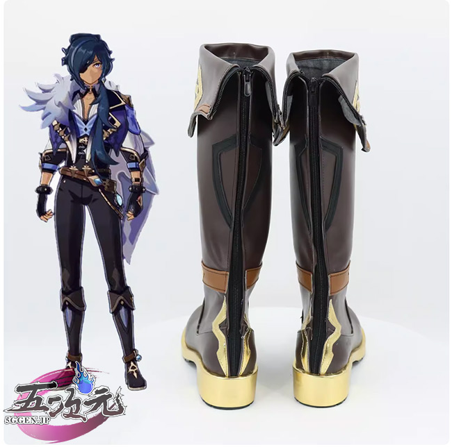 五次元 原神 コスプレ ガイア 靴 ブーツ