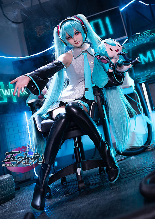 初獣猫 ボーカロイド 初音ミク コスチューム 通常V コスプレ衣装 発光Ver