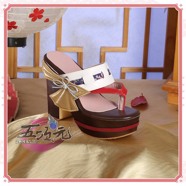 三分妄想 原神 コスプレ 八重神子 やえみこ 靴 ブーツ