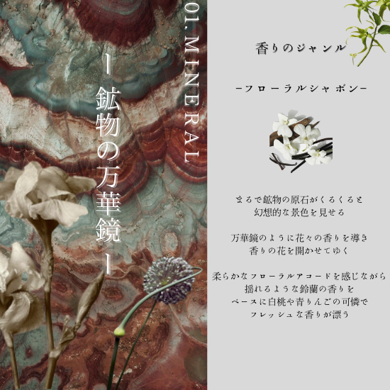 01 MINERAL （ミネラル）オードパルファム 3ml – 香油香寮