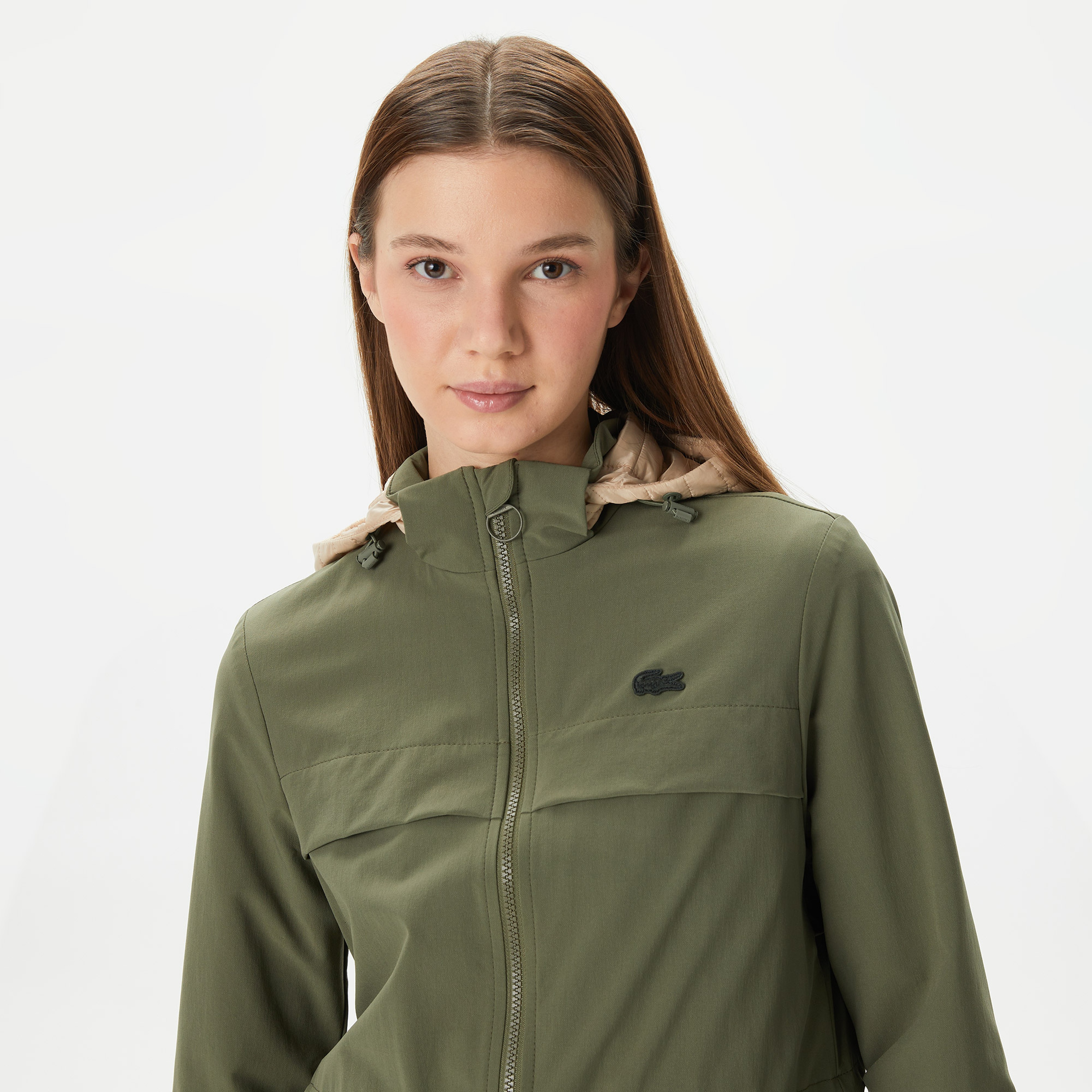 Kadın Kapüşonlu Haki Mont36BF0406| Occasion