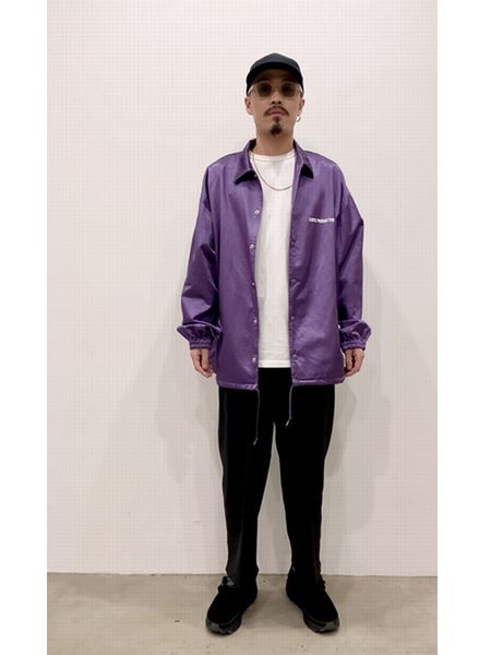 COOTIE / R/C Satin Coach Jacket -Purple- | 80-HACHIMARU-