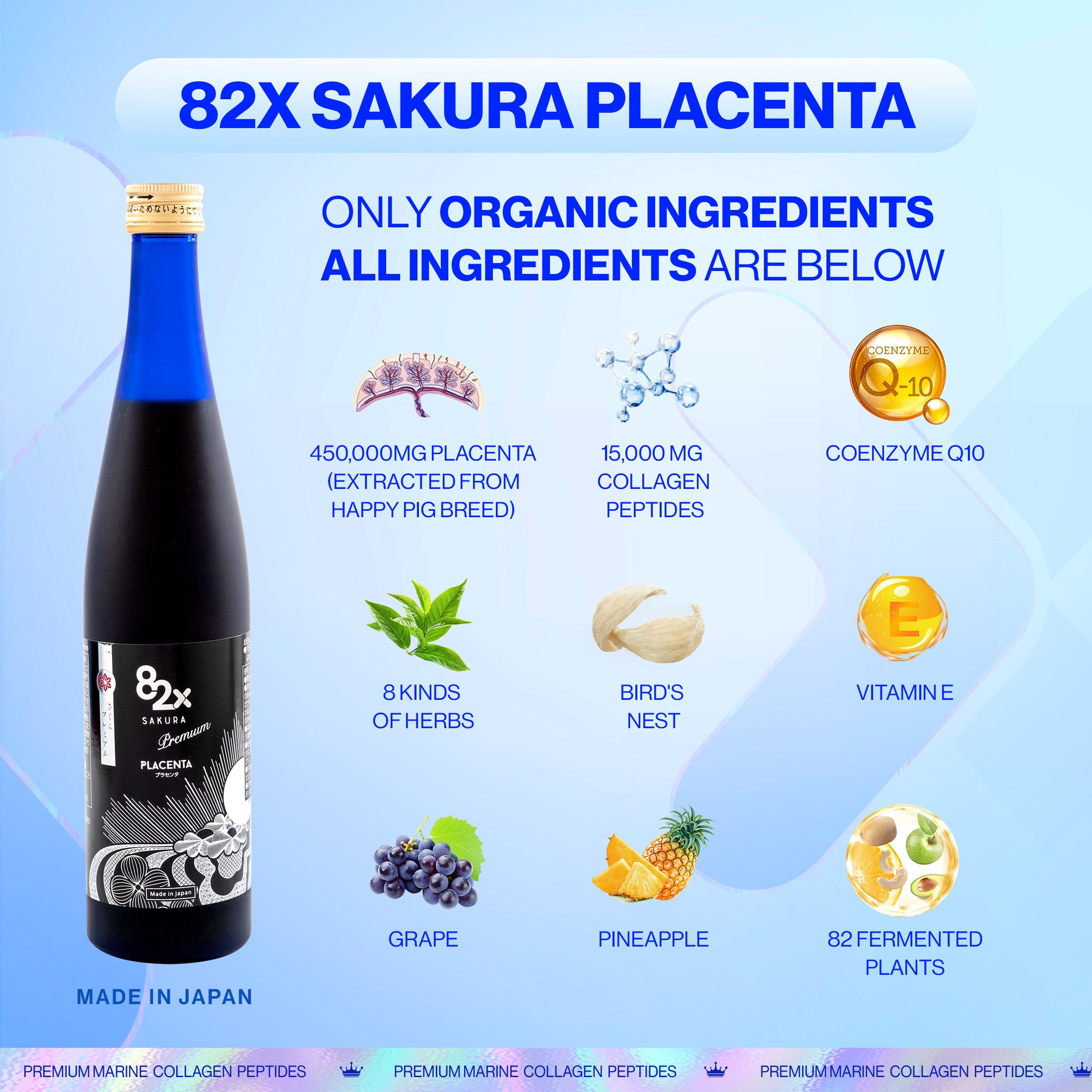 82X Sakura Placenta Premium - The best beauty and healthy drink