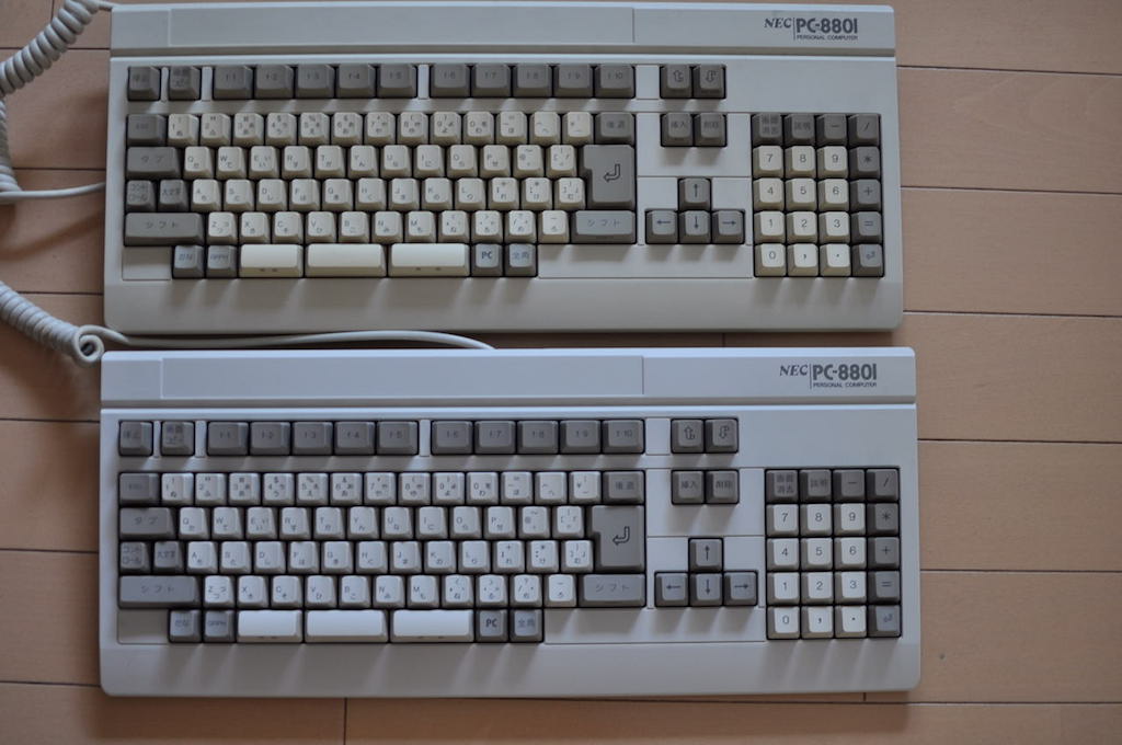 PC-88キーボード・タイプAの分解清掃とホワイトニング