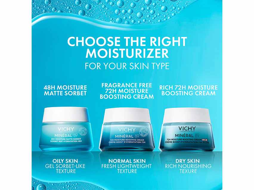 Vichy Mineral 89 48H Moisture Matte Sorbet | LovelySkin