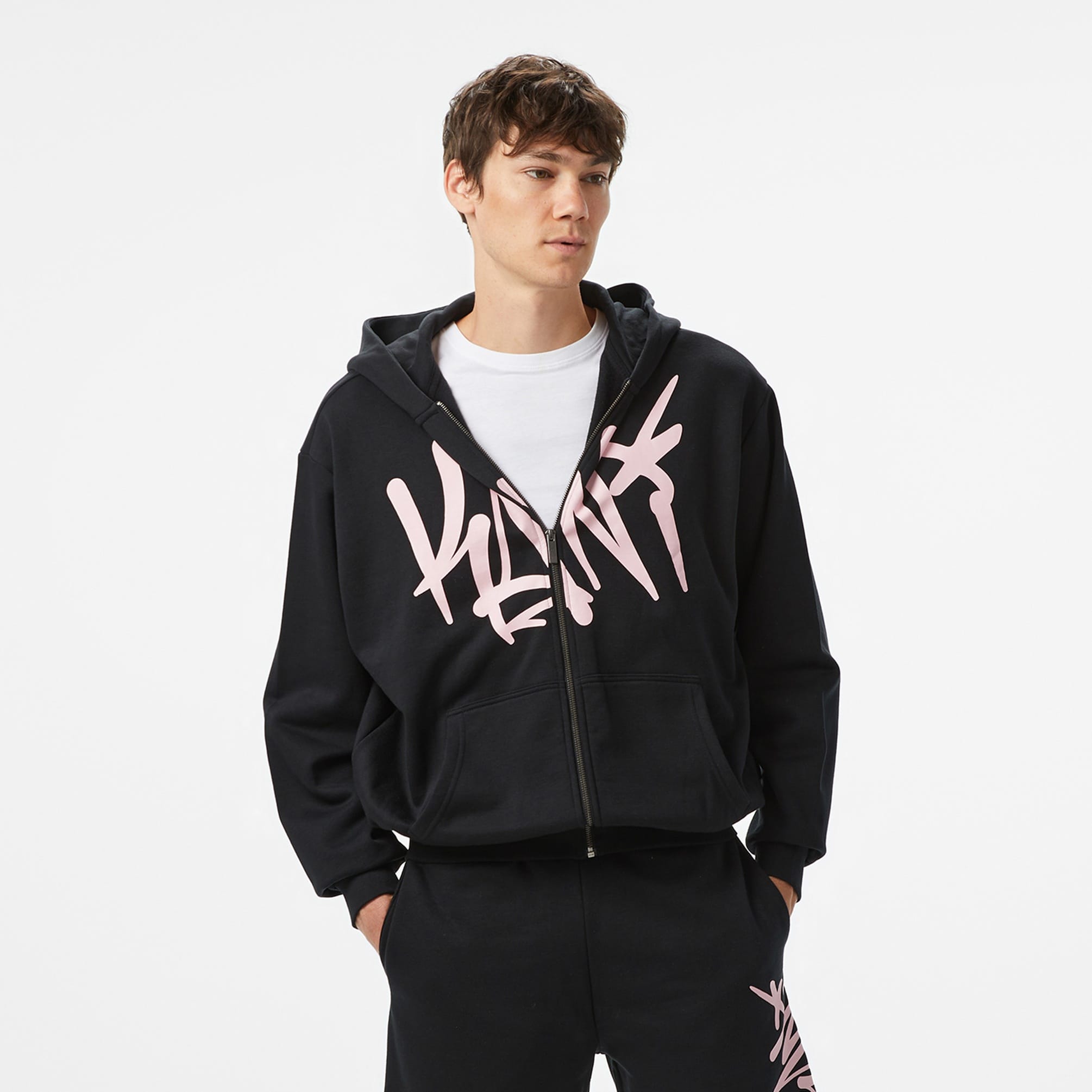 Karl Kani Woven Signature Erkek Siyah Hoodie