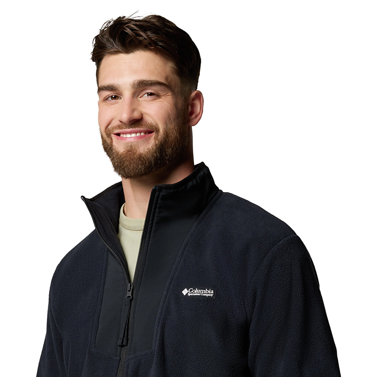 Columbia Sequoia Grove Full-Zip Fleece Erkek Siyah Outdoor Polar
