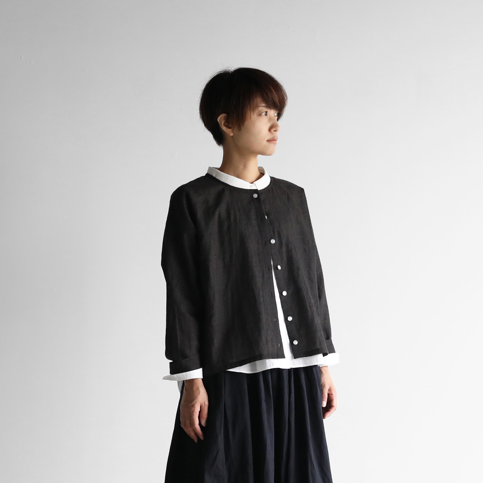 ウォッシャブルウールショートカーディガン（3色）704をリリースしま