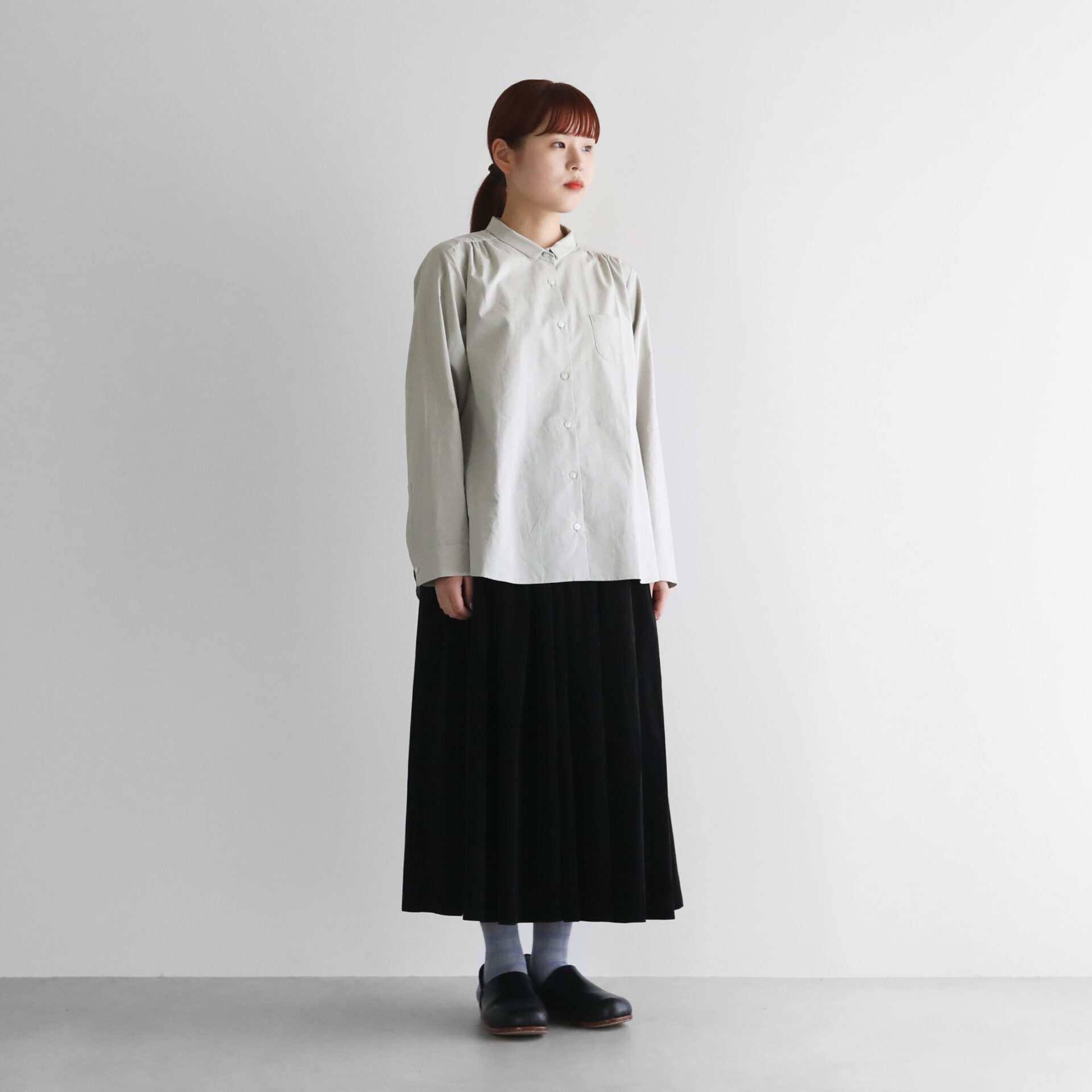 みじんコールロングスカート U402をリリースしました／ – HUIS | 遠州織物