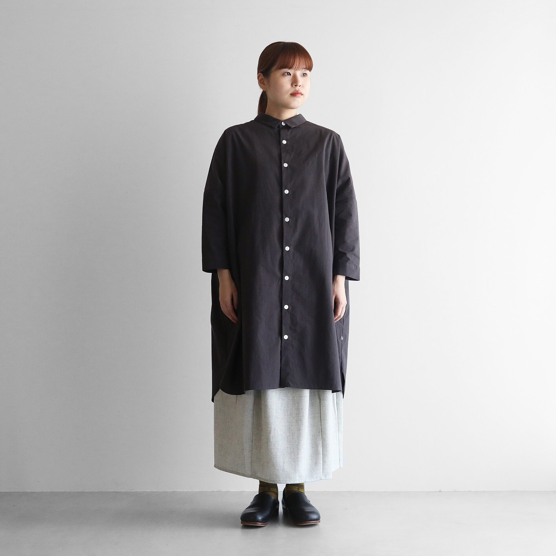 やわらかコットンロングシャツ 004が再入荷しました／ – HUIS | 遠州織物