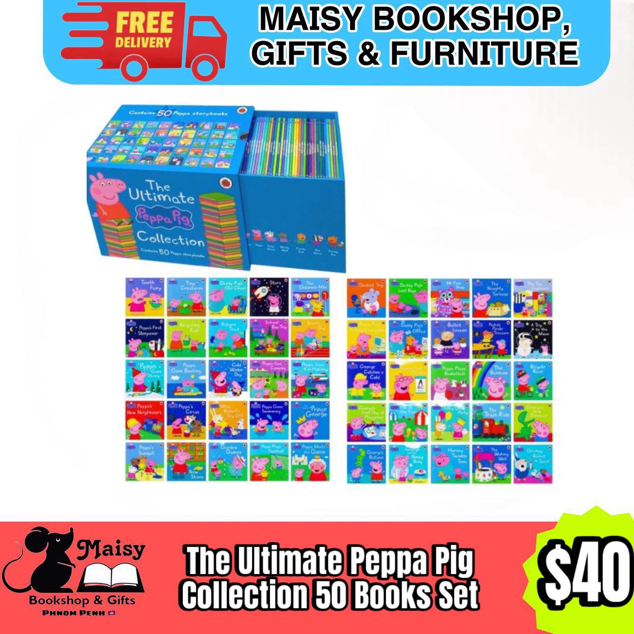 The Ultimate Peppa Pig Collection 50 Books Set | Maisy Bookshop