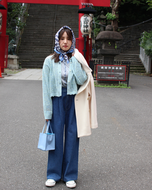 147_ichi_yon_nana】クロシェットニットカーディガン｜小柄女性向け