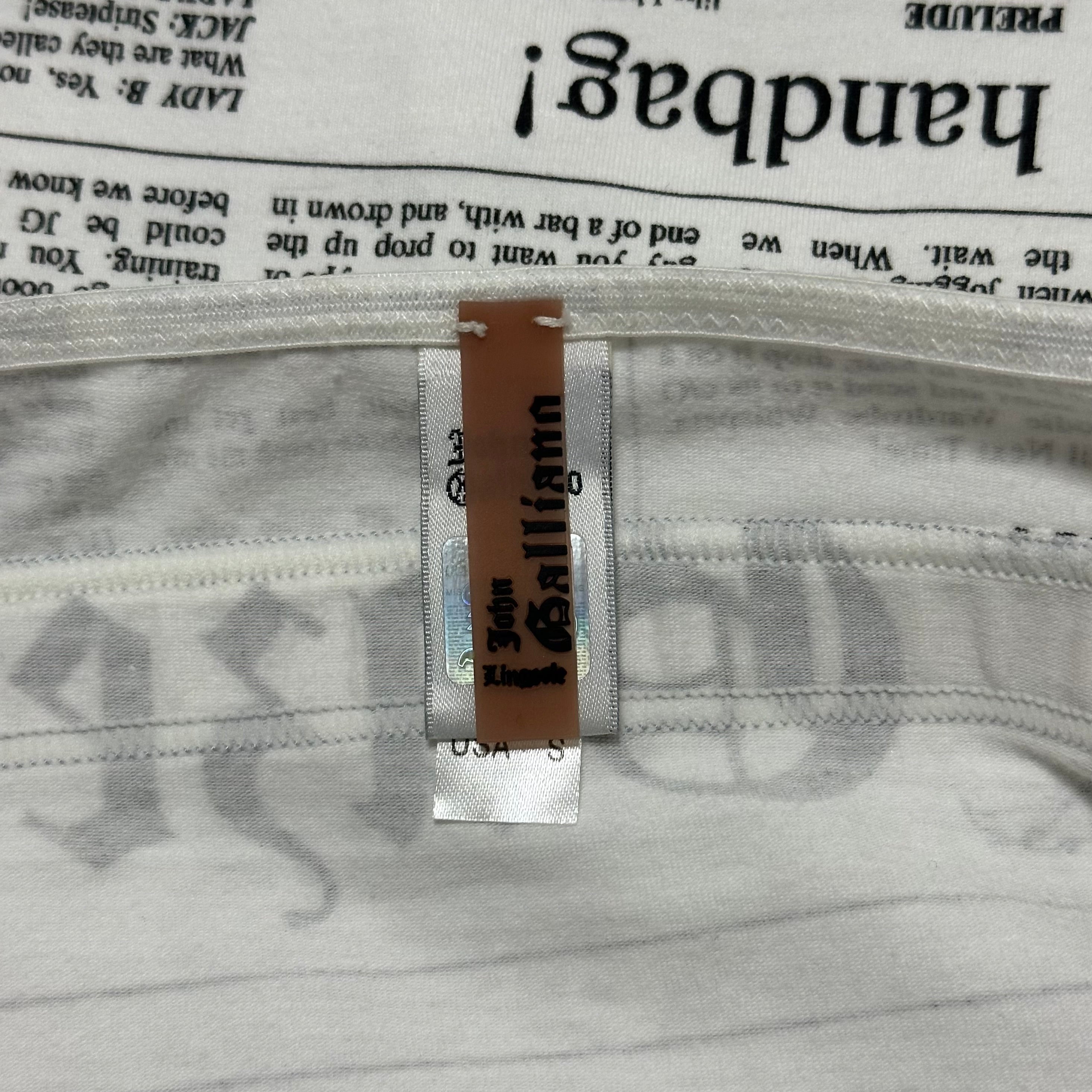 JOHN GALLIANO Newspaper Print Camisole – 24/7 archives