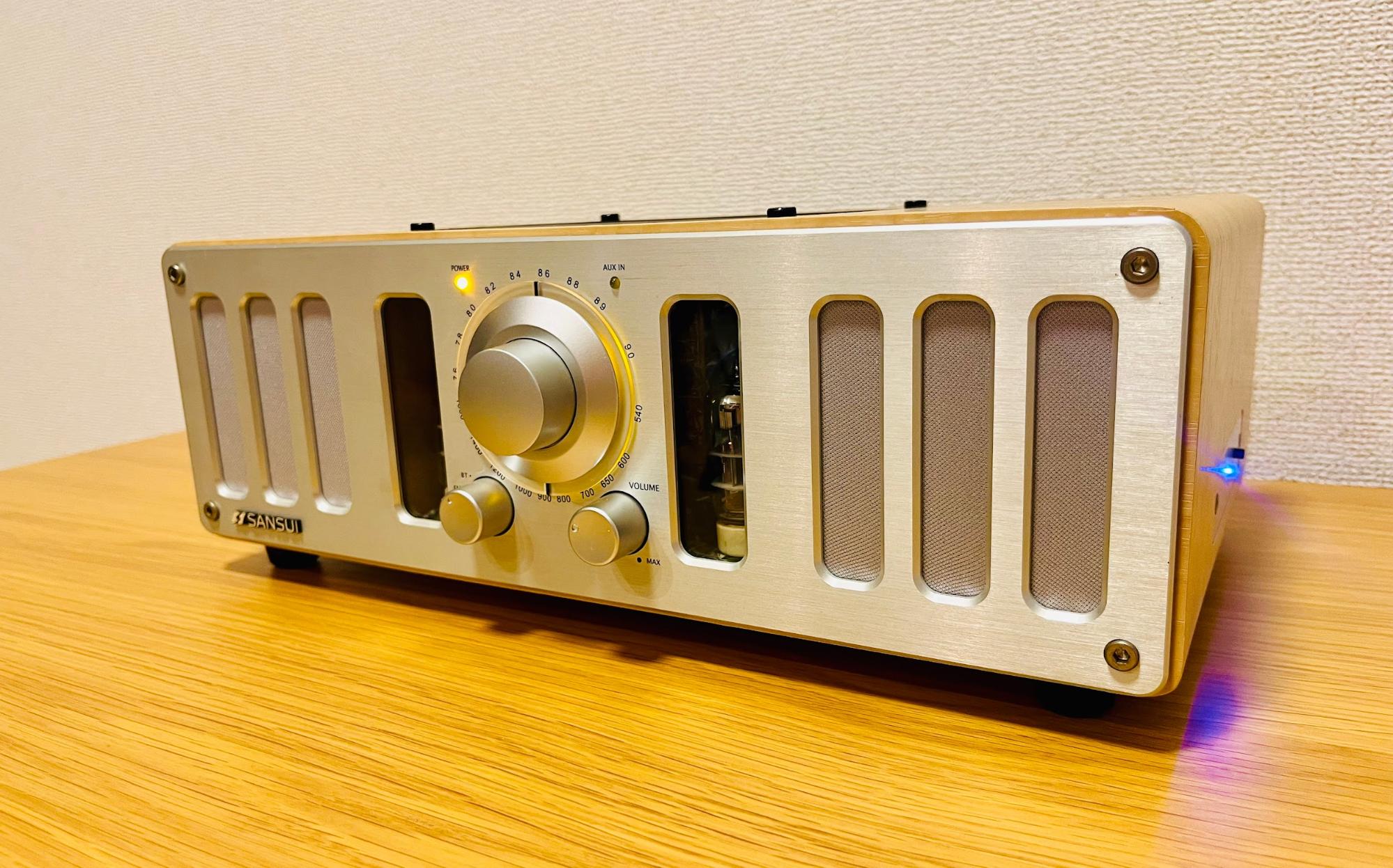 SANSUIの真空管アンプ内蔵のブルートゥーススピーカー！？オーディオ