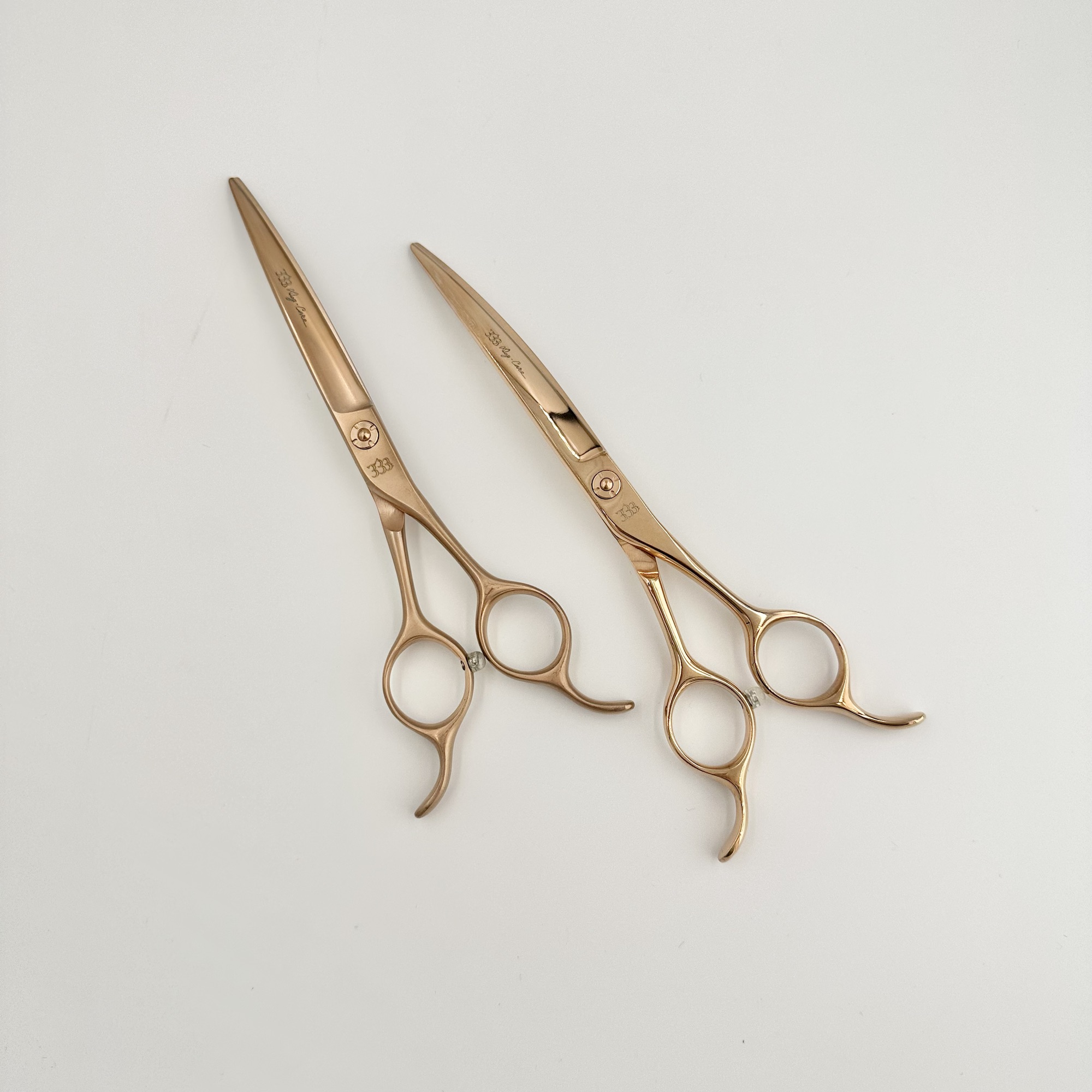 使うたびにときめく ピンクゴールドのカーブシザー 6.5インチ | 333