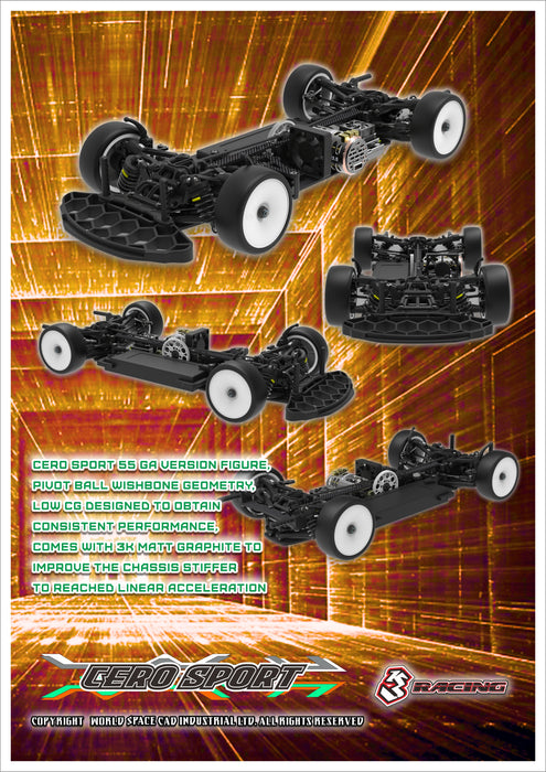 CERO SPORT マットカーボン 64ストラクチャー アルミナックル付き CERO