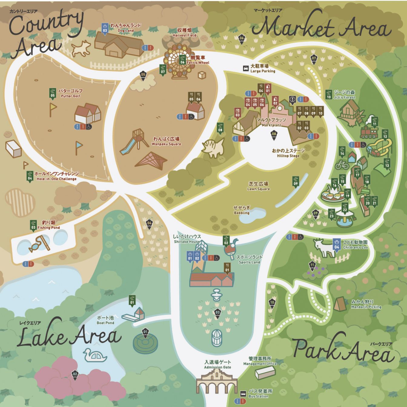 園内ガイド | 東京ドイツ村 | 千葉県袖ケ浦市にある花と緑のテーマパーク