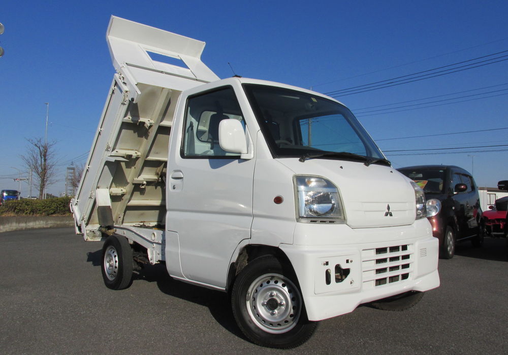 便利なPTO式！三菱 ミニキャブトラック ダンプ ホワイト H11(1999)年
