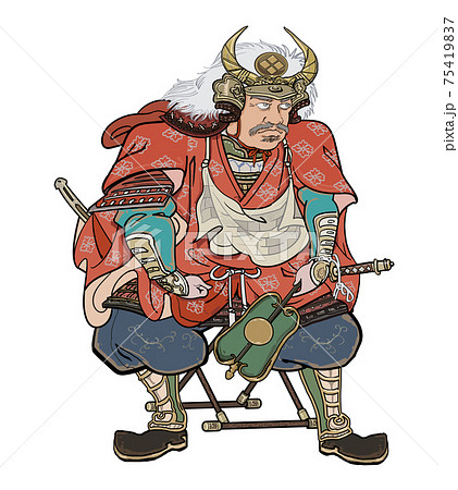 戦国武将-武田信玄ー座像のイラスト素材 [75419837] - PIXTA