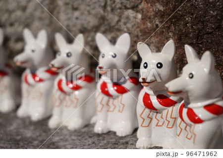 干支にまつわる神社～戌 伊奴神社 犬みくじの写真素材 [96471962] - PIXTA