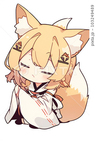 狐の神様（怒っている）のイラスト素材 [103249489] - PIXTA