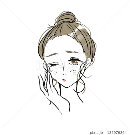 そばかす 女の子のイラスト素材 - PIXTA
