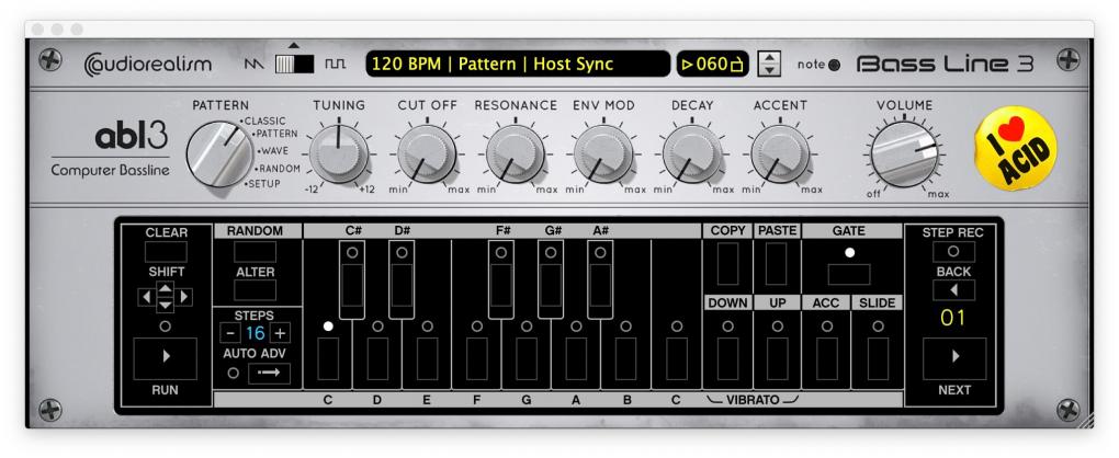 ABL3 – audiorealism Bass Line 3 – Roland TB303 のクローン音源が