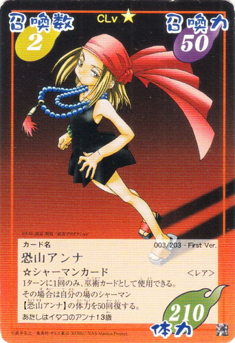 キャラクター名「恐山アンナ」(2 枚)｜シャーマンキング 超・占事略決