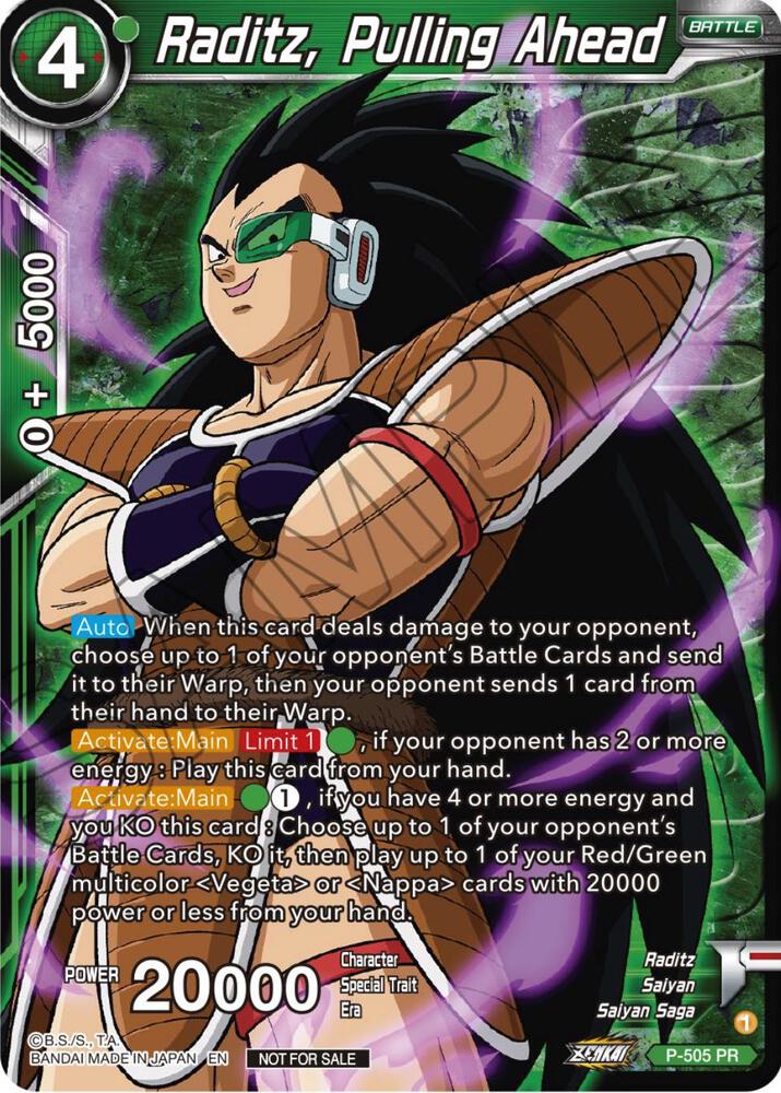 Raditz, Pulling Ahead (Zenkai Series Tournament Pack Vol.4 Winner