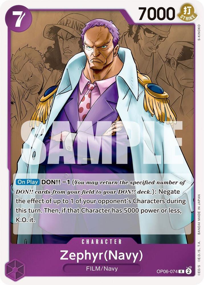 Zephyr (Navy) - Wings of the Captain - One Piece Card Game