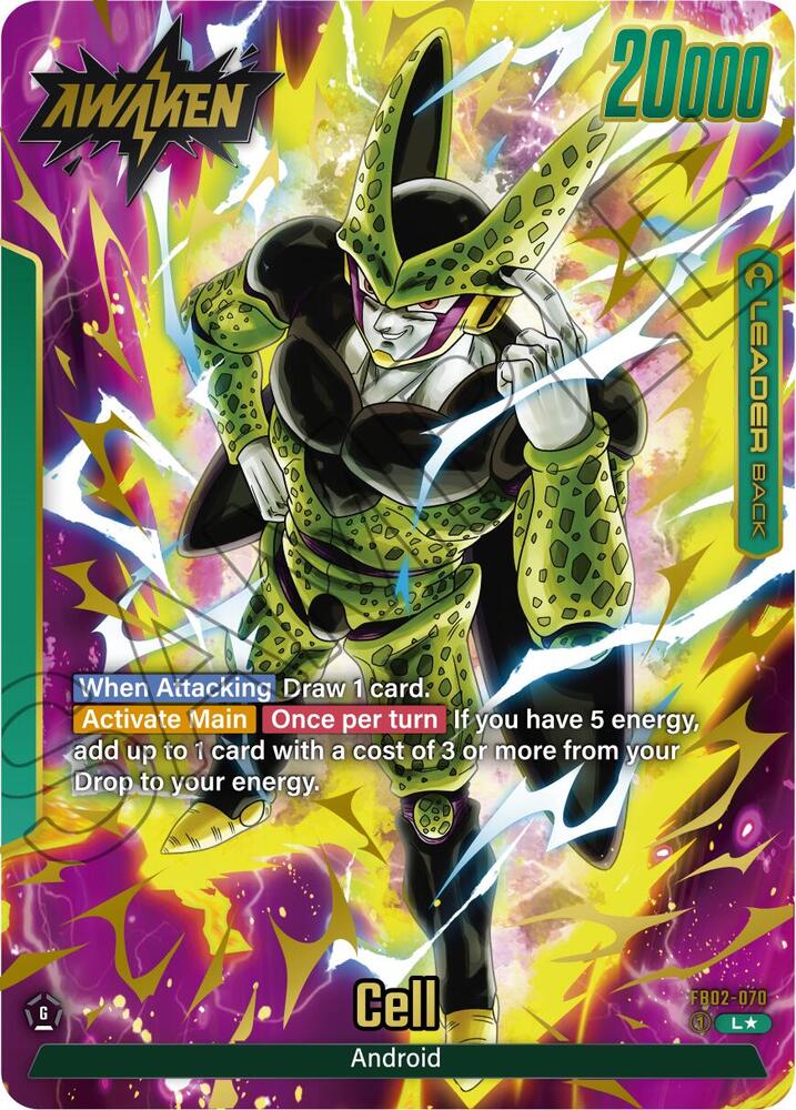 Cell - FB02-070 (Alternate Art) - Blazing Aura - Dragon Ball Super